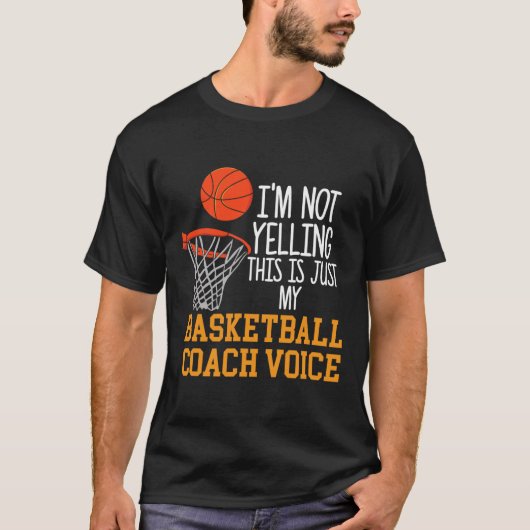 Basketbal Coach Voice T-shirt (Voorkant)