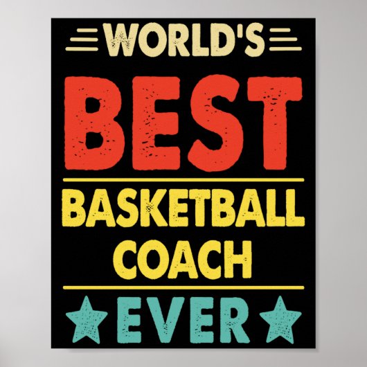 Basketbal Coach Werelds Basketbal Coach Eve Poster (Voorkant)