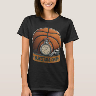 Basketbal Coach Whistle Stopwatch T-shirt