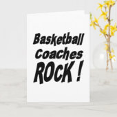 Basketbal Coaches Rock! Wenskaart Kaart (Gele Bloem)