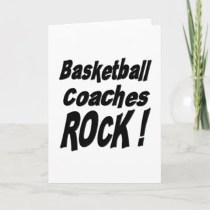 Basketbal Coaches Rock! Wenskaart Kaart