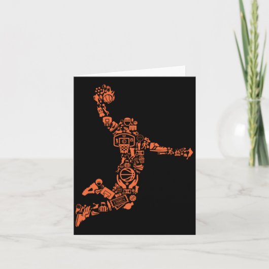 Basketbal Collage  Kaart (Voorkant)