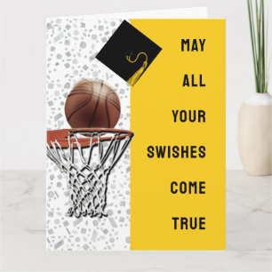 Basketbal Congrats Afstuderen Kaart