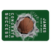 Basketbal Congrats Magnet Magneet (Horizontaal)