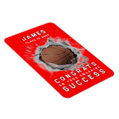 Basketbal Congrats Magnet Magneet (Rechterzijde)