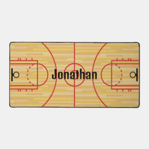 Basketbal Court Design Desk Mat