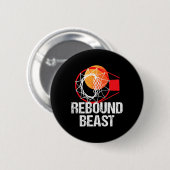 Basketbal Court Fun Rebound Beast Player Gift Ronde Button 5,7 Cm (Voorkant /achterkant)