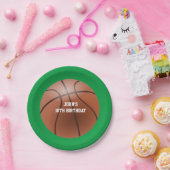Basketbal Custom Papier Borden Papieren Bordje (Feest)