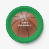 Basketbal Custom Papier Borden Papieren Bordje (Voorkant)