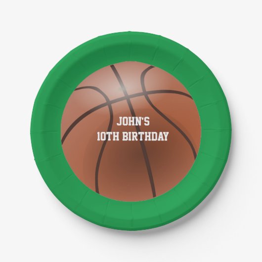 Basketbal Custom Papier Borden Papieren Bordje (Voorkant)