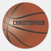 Basketbal Custom Sticker (Voorkant)