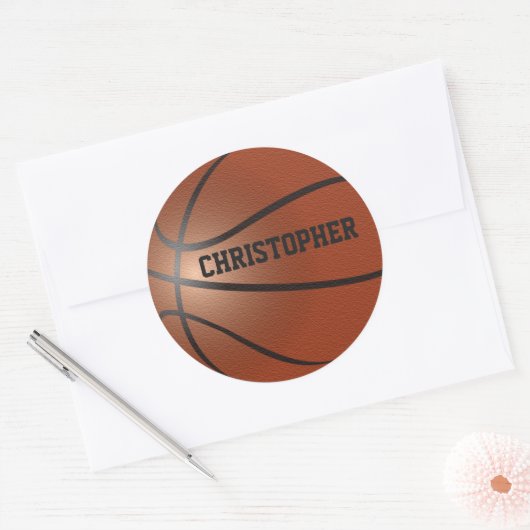Basketbal Custom Sticker (Envelop)