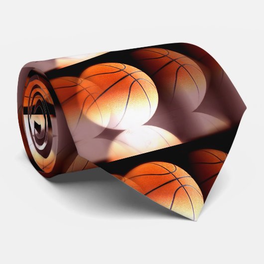 Basketbal Custom Stropdas Neckwear (Opgerold)