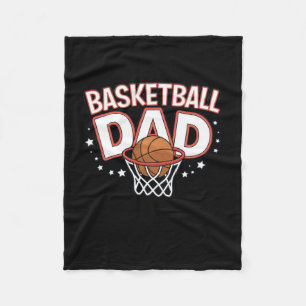 Basketbal Dad Premium Fleece Deken