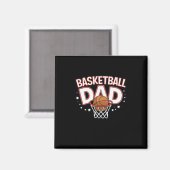 Basketbal Dad Premium Magneet (Voorkant / Achterkant)