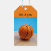 Basketbal dank u Gift Label Cadeaulabel (Voorkant)