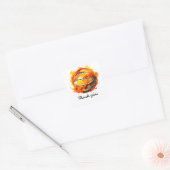 Basketbal dank u Sticker (Envelop)