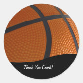 Basketbal Dank u Stickers (Voorkant)