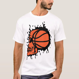 basketbal death profile ballon t-shirt