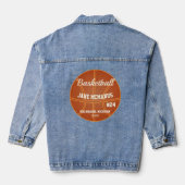 Basketbal Denim Jas Jacket (Achterkant)