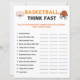 Basketbal Denk Snel Spel