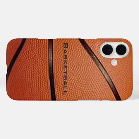 Basketbal Design iPhone Case (Achterkant (horizontaal))