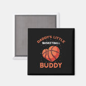 Basketbal Design - Meisje dat houdt van basketbal Magneet (Voorkant / Achterkant)