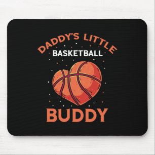 Basketbal Design - Meisje dat houdt van basketbal Muismat