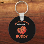 Basketbal Design - Meisje dat houdt van basketbal Sleutelhanger (Voorkant)