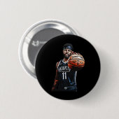 Basketbal Design Ronde Button 5,7 Cm (Voorkant /achterkant)