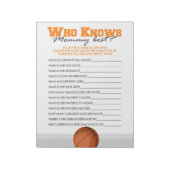 Basketbal die mama kent beste Baby spel pakket Notitieblok (Linkerzijde)