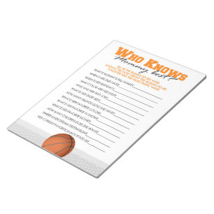 Basketbal die mama kent beste Baby spel pakket Notitieblok