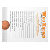 Basketbal die mama kent beste Baby spel pakket Notitieblok (Voorkant)