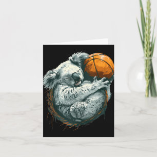 Basketbal Dier Kunst Tekening Koala Basketbal Pla Kaart
