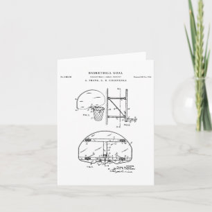 Basketbal Doel Patent Tekening Blauwdruk Kaart