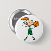 Basketbal Dompelknop Ronde Button 5,7 Cm (Voorkant /achterkant)