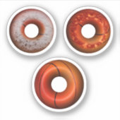 Basketbal Donuts Sticker (Voorkant)