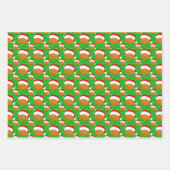 Basketbal dragen Santa's Pet & Snowflakes Kleuren Inpakpapier Vel (Voorkant 3)