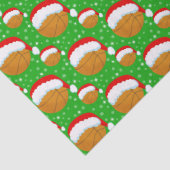 Basketbal dragen Santa's Pet & Snowflakes Tissuepapier (Detail)