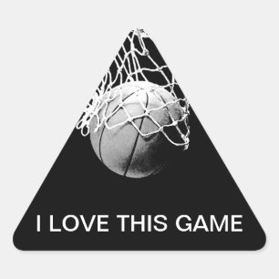 Basketbal Driehoek Sticker