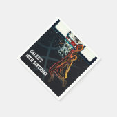 Basketbal Dunk Jump Shot Verjaardagsfeest Servet (Hoek)