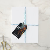 Basketbal Dunk Jump Shot Verjaardagsfeestje Cadeaulabel (Met Touw)