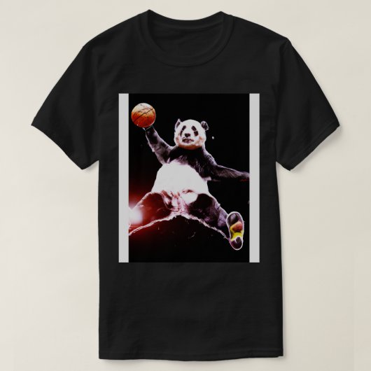 Basketbal Dunk Panda T-shirt (Design voorkant)