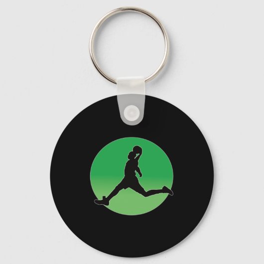 Basketbal Dunking Design Hoop Dromen Sleutelhanger (Voorkant)
