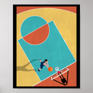 Basketbal Dunks 1 Poster