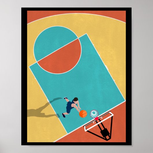 Basketbal Dunks 1 Poster (Voorkant)