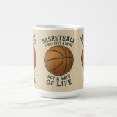 Basketbal, een manier van leven! koffiemok (Center)