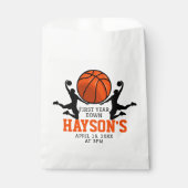 Basketbal eerste jaar down 1e verjaardag bedankzakje (Voorkant)