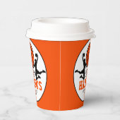 Basketbal eerste jaar down 1e verjaardag papieren bekers (Rechts)