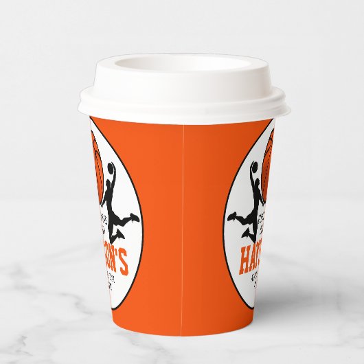 Basketbal eerste jaar down 1e verjaardag papieren bekers